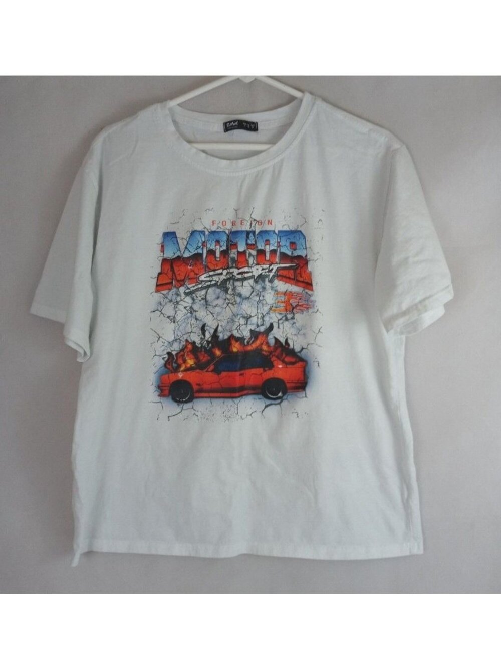 Romwe Foreign Motor Sport T-Shirt Size Large
